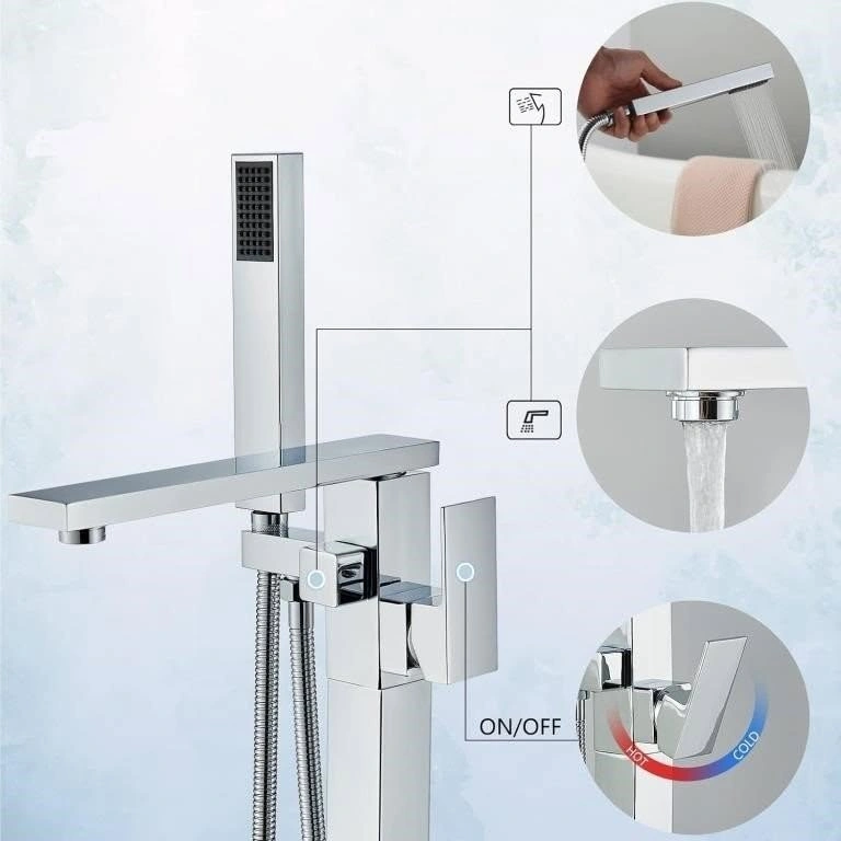 NEW GMUSRE Freestanding Bathtub Faucet & Shower Head - photo 5