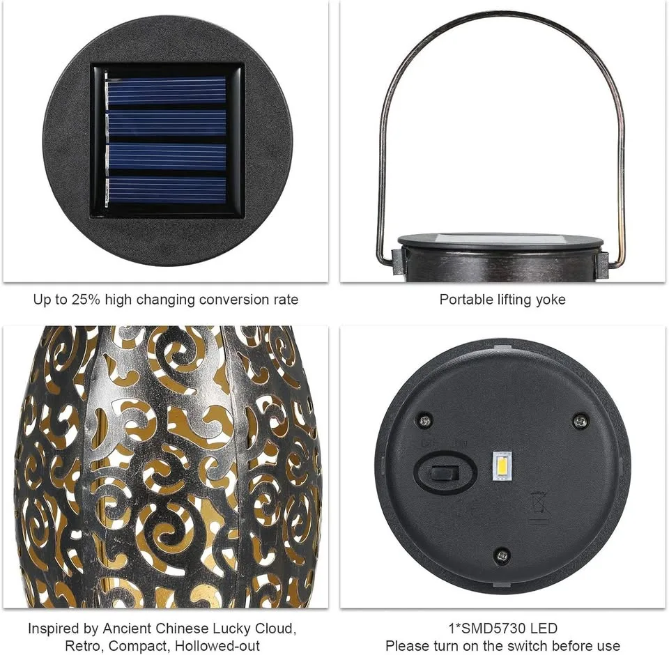 Tomshine Solar Hanging Lanterns (2-Pack) image indicator(2)