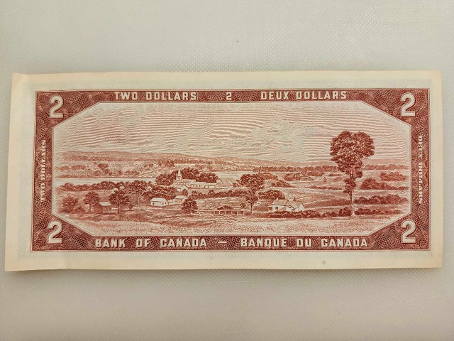 1954 Canada $2 Bill – Excellent/Uncirculated Condition - photo 2
