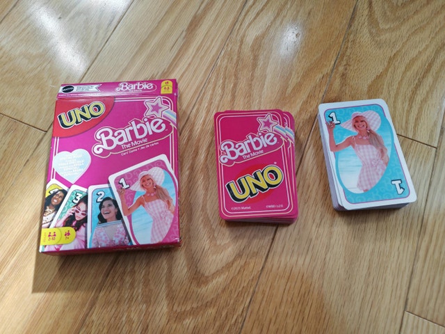 UNO Barbie The Movie Card Game - Mattel 112 Cards