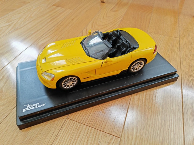 Fast & Furious Yellow Dodge Viper Die-Cast Model Car