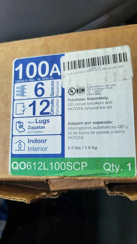 Schneider Electric Square D 100 Amp Sub Panel - photo 2