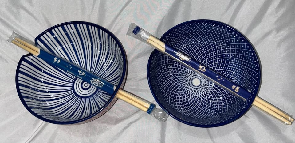 Selamica Set of 2 Colorful Ceramic 15 OZ Ramen Bowls - photo 2