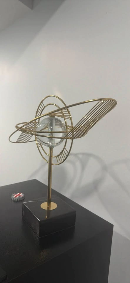 Gold Celestial Orb Sculpture / Modern Home Decor - photo 2