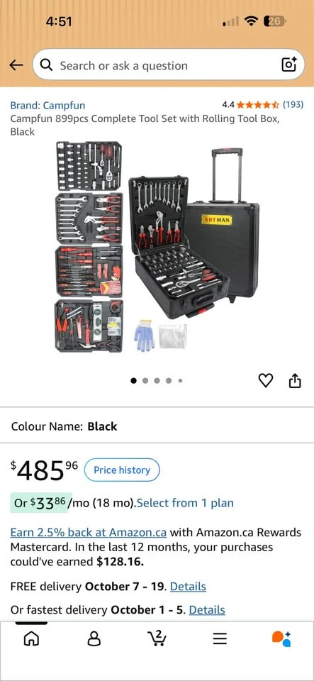 BN 899 pcs Mechanical toolbox (original price: 485+tax)