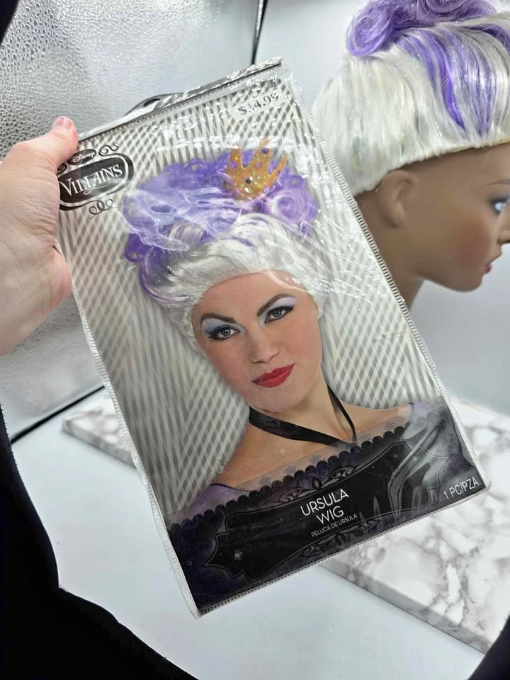 Disney Villains Ursula White & Purple Wig