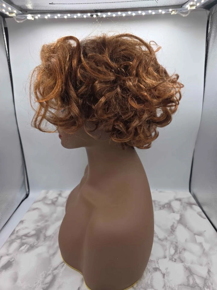 Short Curly Auburn Pretty in Pink Andie Wig - photo 3