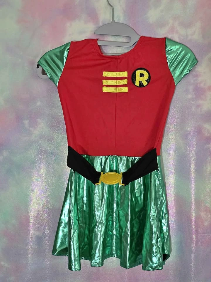 DC Comics Robin Child Halloween Dress Costume Small 4 - 6