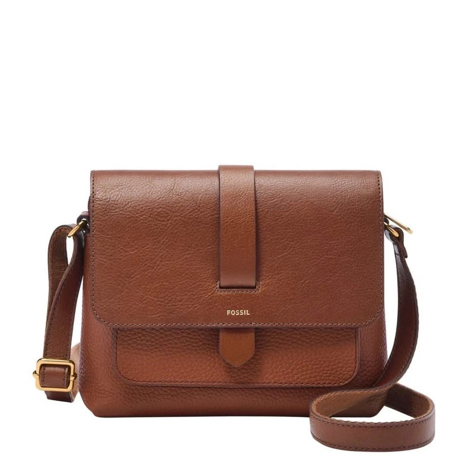 Fossil Kinley Small Crossbody Bag Brown Leather Women’s Purse - photo 2