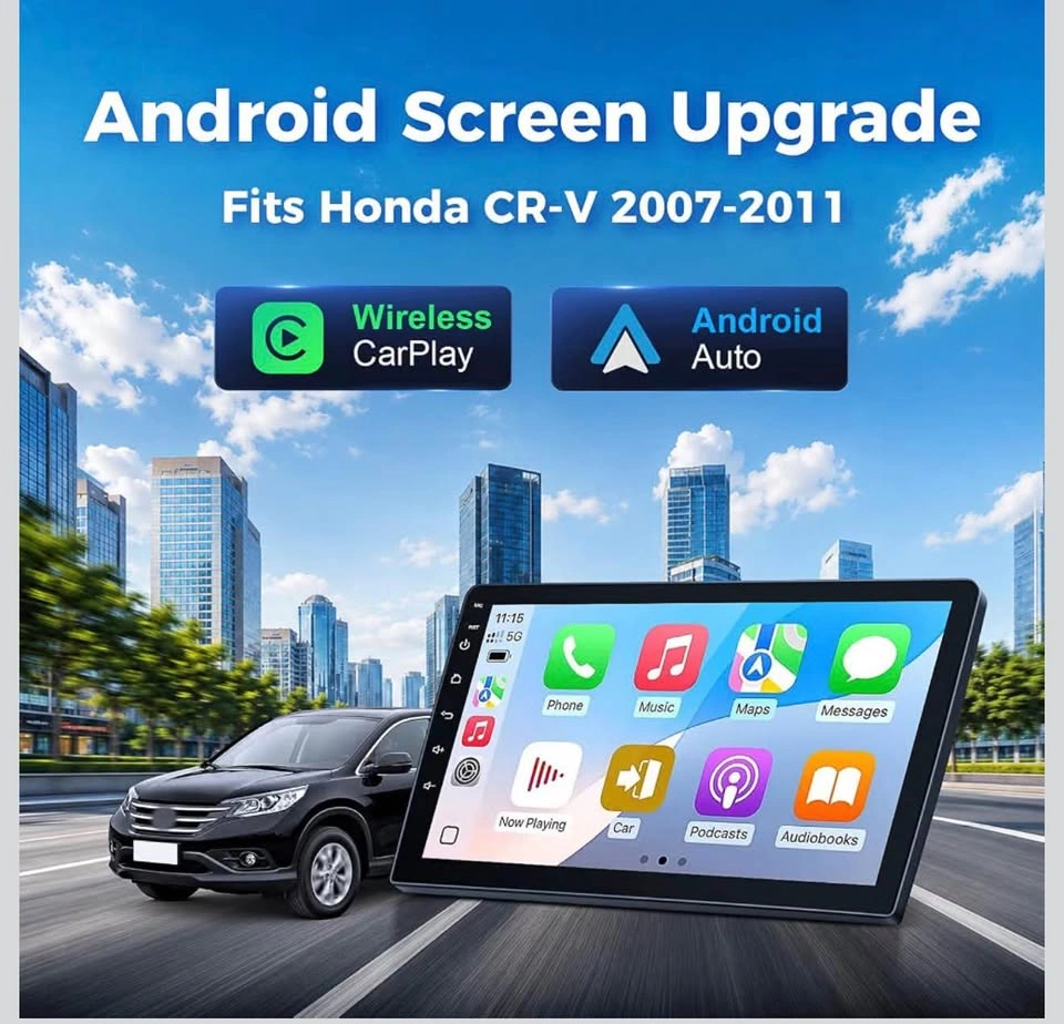 9" Car Radio Stereo Carplay Screen Upgrade for Honda CRV - photo 3