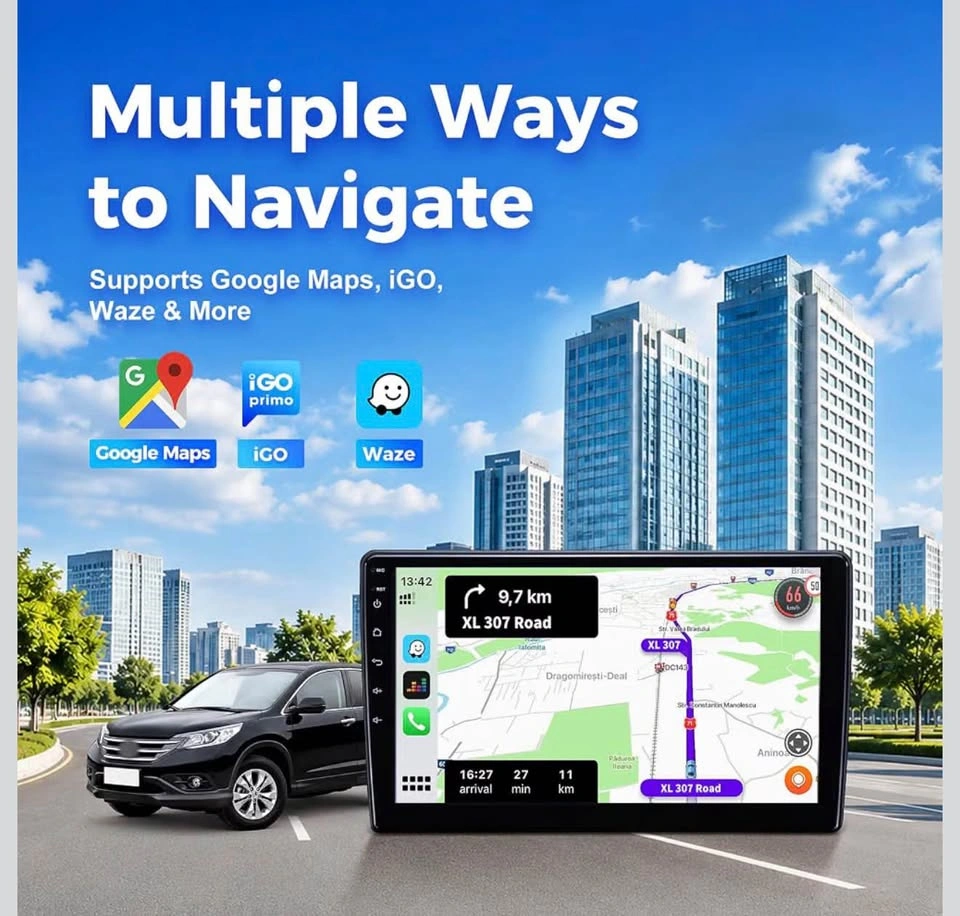 9" Car Radio Stereo Carplay Screen Upgrade for Honda CRV - photo 4