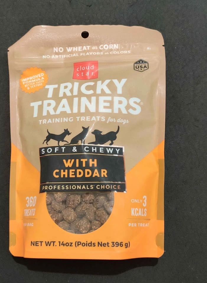 6 Bags Cloud Star Tricky Trainers Chewy Dog Treats - Cheddar - photo 3