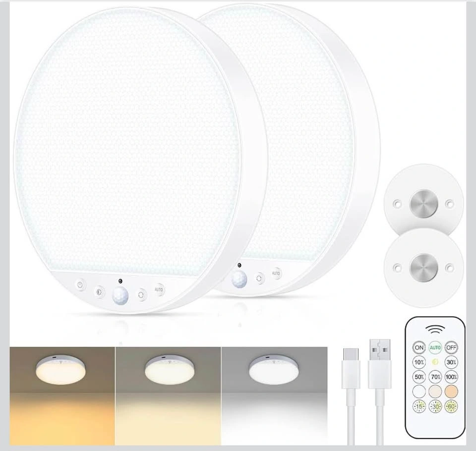 8W Rechargeable Motion Sensor Closet Ceiling Light - photo 2