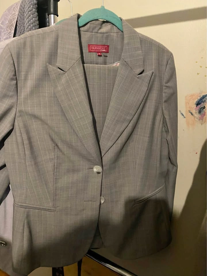 Glensport Collection Pinstripe Pant Suit