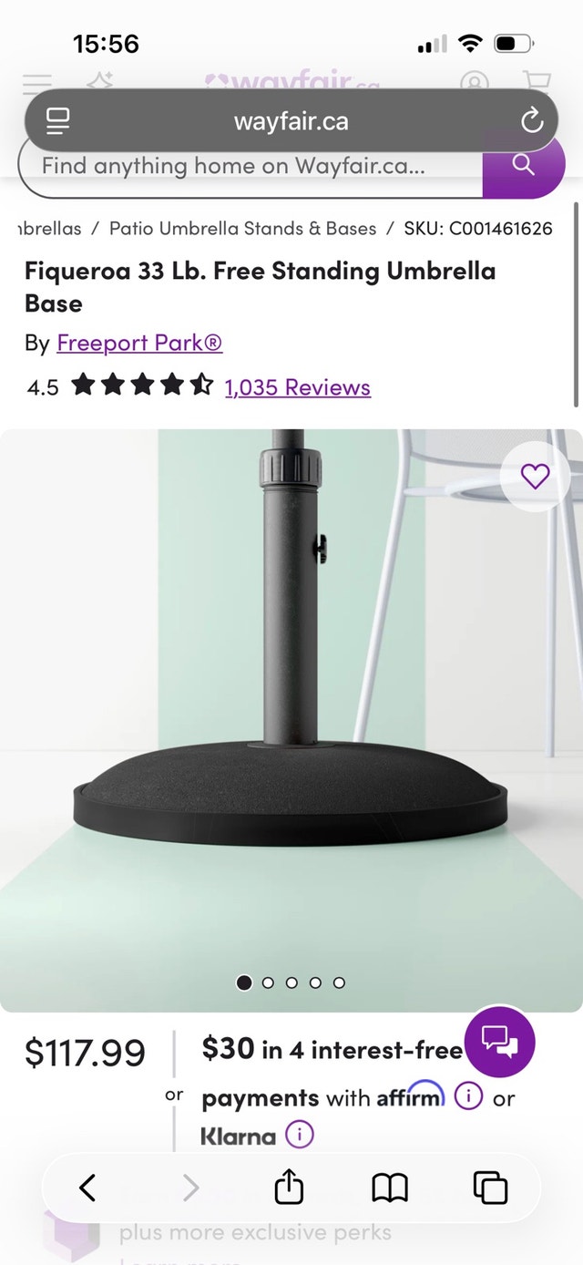 Umbrella and base - photo 4