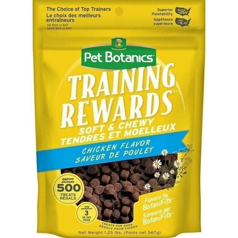 NEW Pet Botanics Training Rewards Chicken Dog Treats 567g