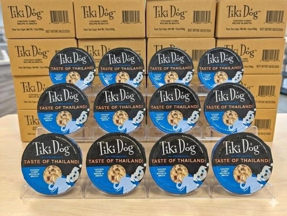 12x85g - Tiki Dog in Broth Adult Dog Food - exp 08/26