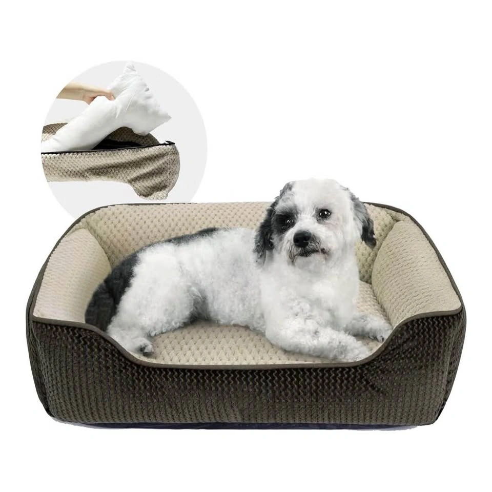 Miguel Medium Small Dog Bed with Washable Removable Cover - photo 3