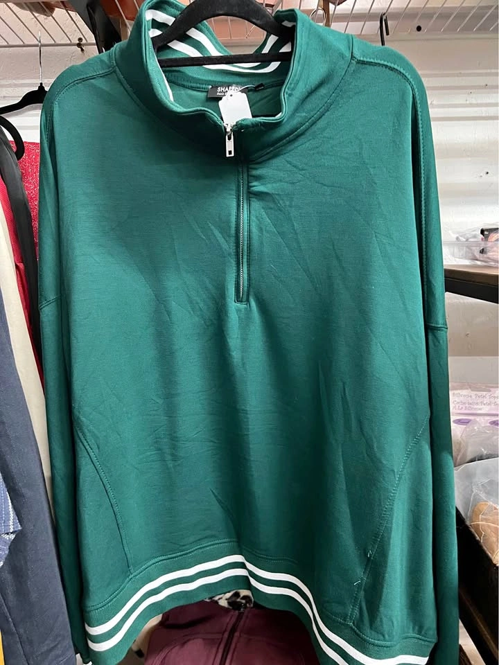 🏈 Green Quarter-zip Pull over for Ladies
