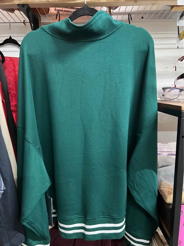 🏈 Green Quarter-zip Pull over for Ladies - photo 2