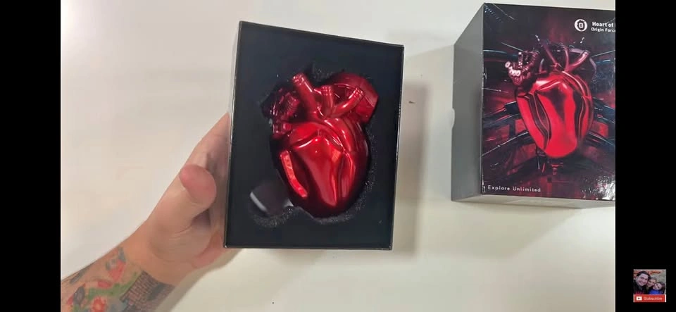 Heart of Loulan Cyberpunk Heart 10000mAh Power Bank Red