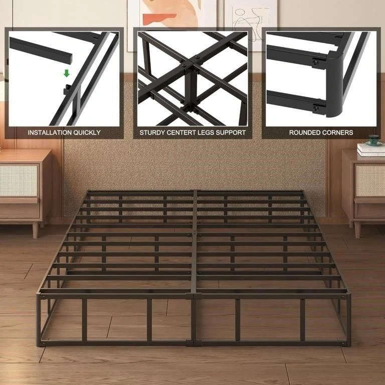 NEW Lutown 10" Full Size Box Spring Bed Frame - photo 4
