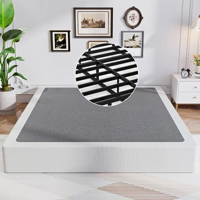 New 8" King Size Box Spring, 2500lbs Metal Frame Foundation