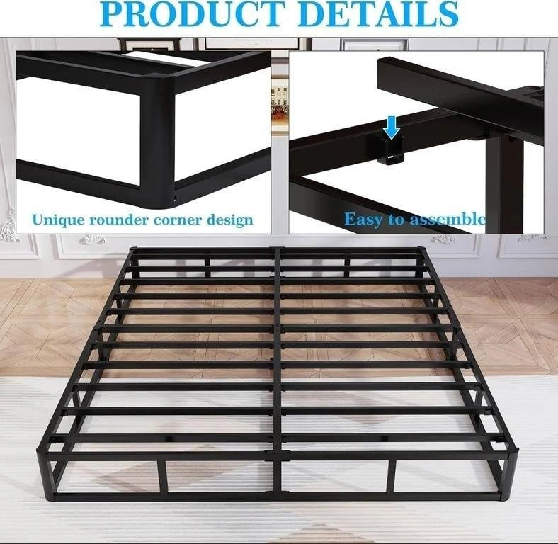 New 8" King Size Box Spring, 2500lbs Metal Frame Foundation - photo 2