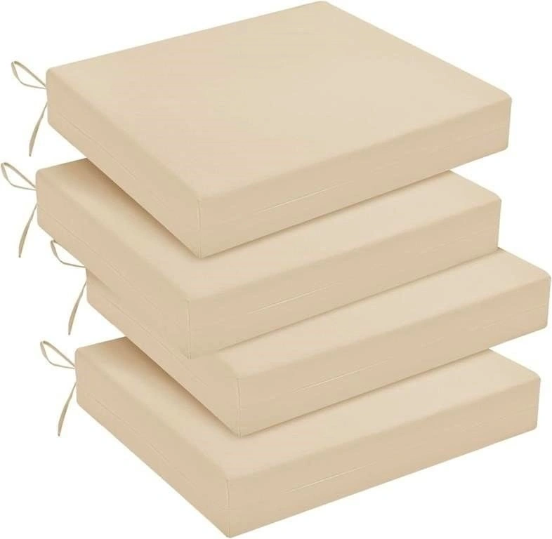 New Downluxe Outdoor Waterproof Memory Foam Chair Cushions