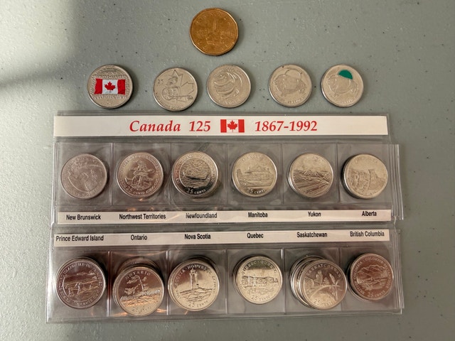 Lot of 42 Canadian Commemorative Quarters