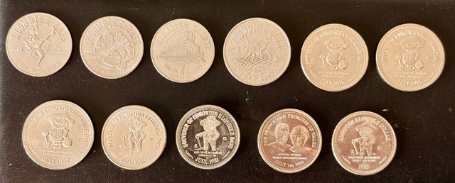 Vintage Edmonton Klondike Days Trade Dollar Token Lot