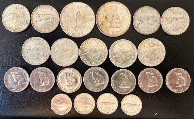 1967 Canadian Centennial Complete Silver Coin Set
