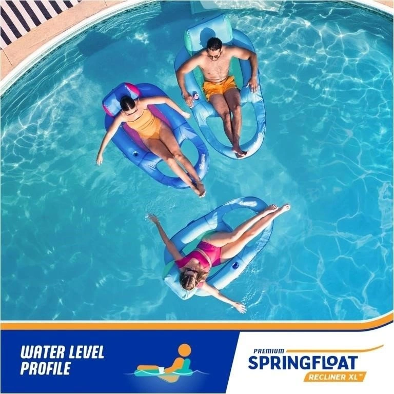 NEW SwimWays Inflatable Pool Floats Recliner Chair XL - photo 3
