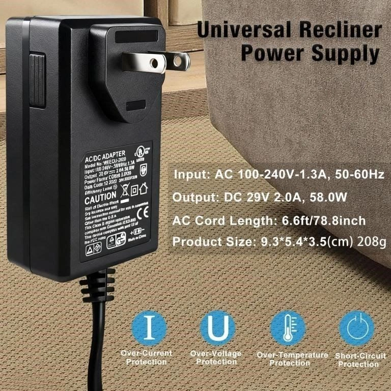 NEW Universal Couch Recliner Power Supply Transformer 29V - photo 3