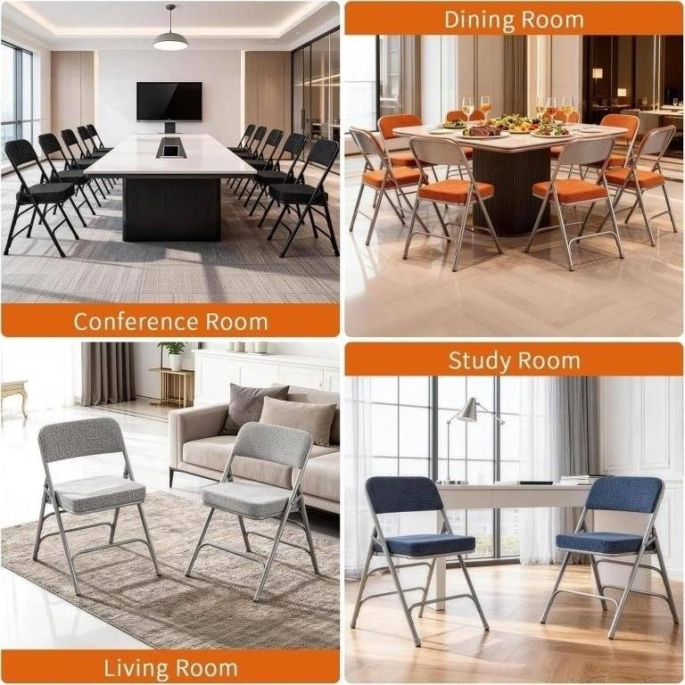 NEW BOOSDEN Thick Padded Folding Chairs with Cushion - photo 5