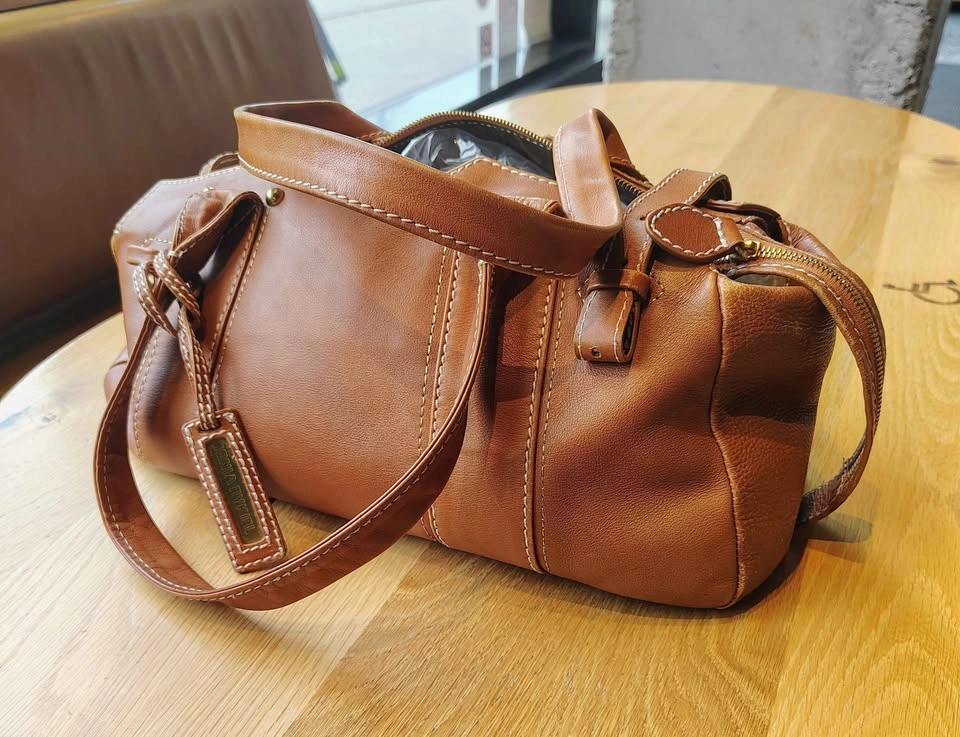 SONIA RYKIEL TAN LEATHER BAG LIKE NEW - photo 3