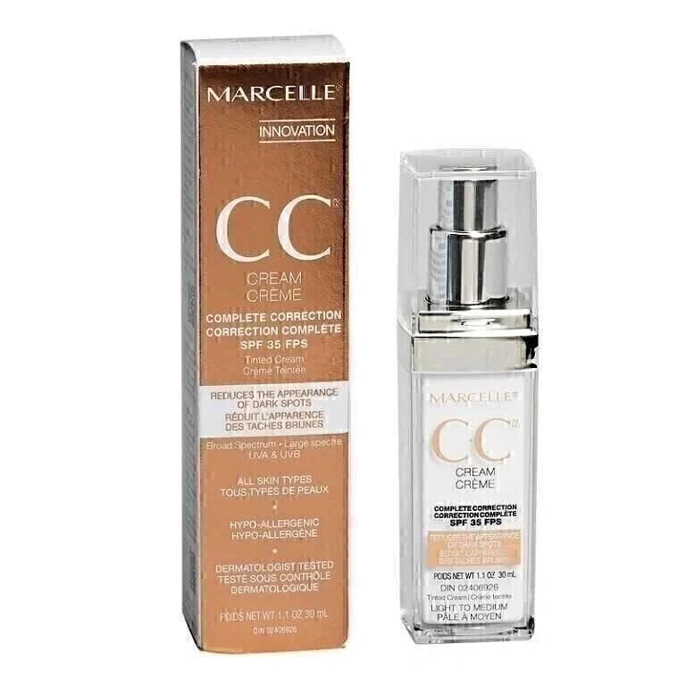 NEW MARCELLE CC Cream Complete Correction + SPF 35 - Light to Me
