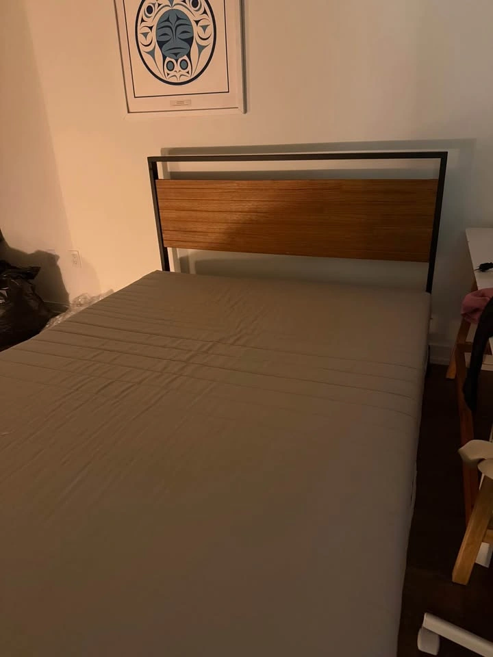 Queen Bed Frame + Mattress for Sale! - photo 3