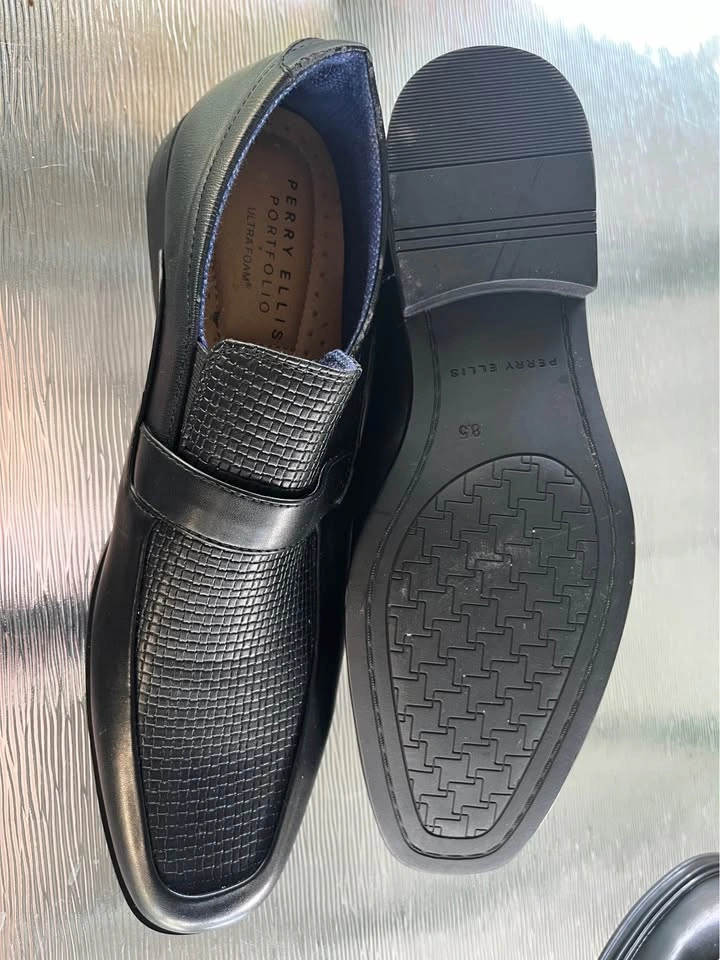 Perry Ellis Men's Black Loafers Size 8.5 - photo 2
