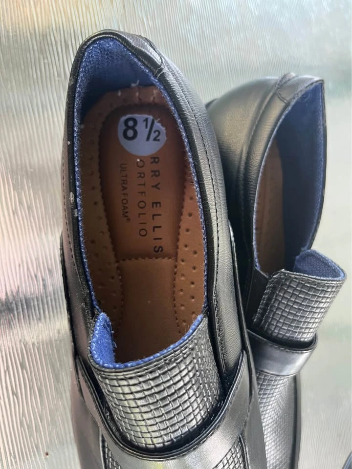 Perry Ellis Men's Black Loafers Size 8.5 - photo 3