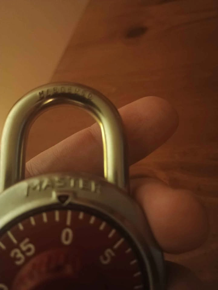 Red Masterlock Combination Lock - photo 3