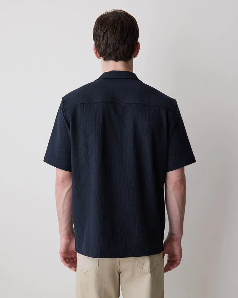 Rw&Co Mens black short sleeve textured shirt - photo 5