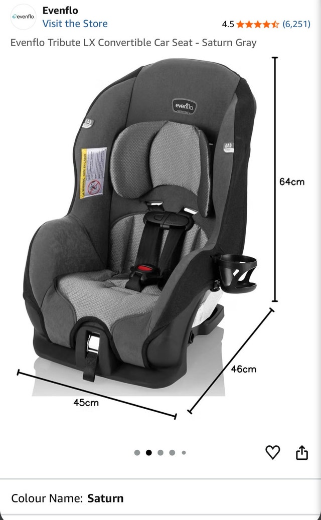 Evenflo Tribute Convertible Car Seat - photo 2