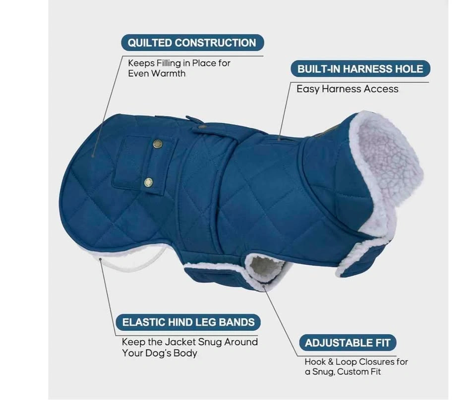 KYEESE Waterproof & Windproof Dog Coat for Small Dogs Size L - photo 2