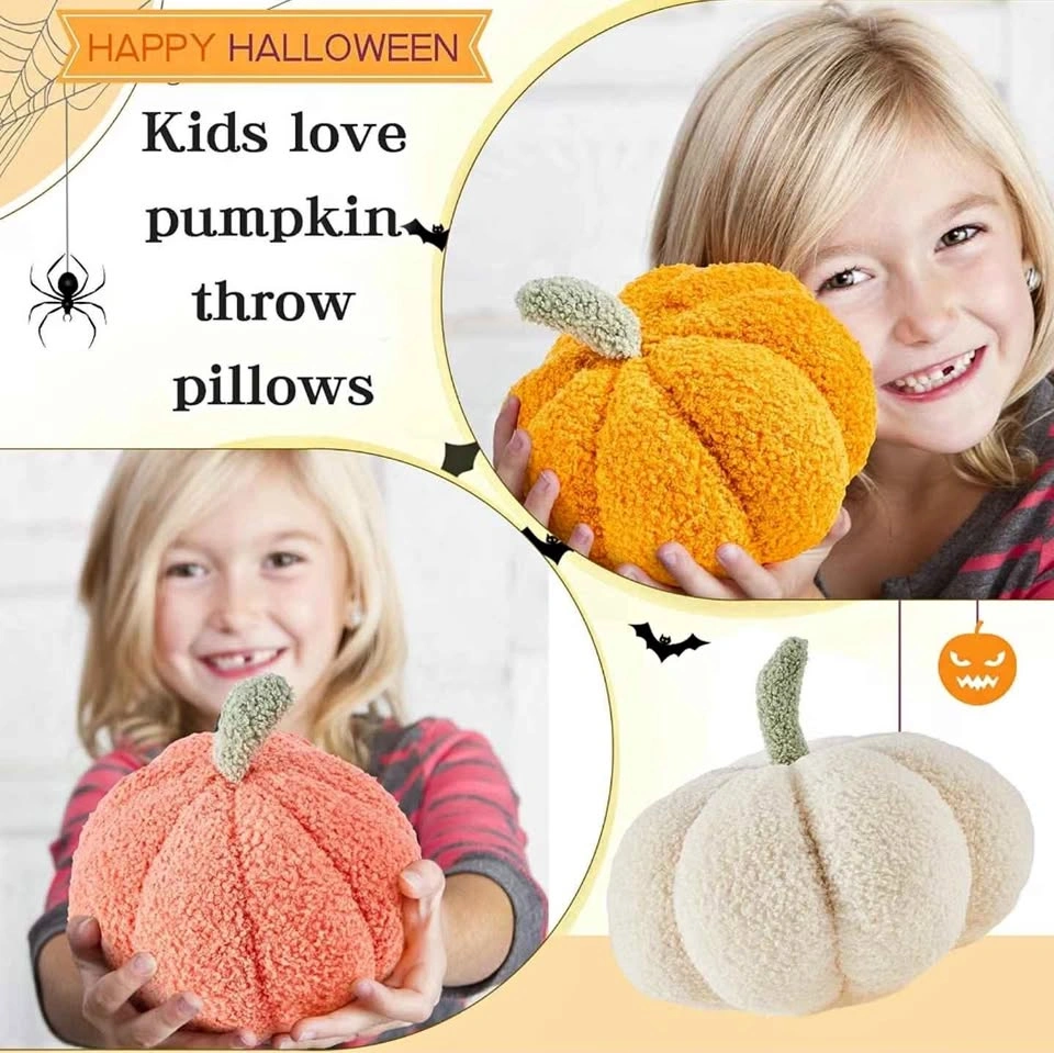 Namalu 3 Pcs Thanksgiving Pumpkin Pillows, 7.87 Inch