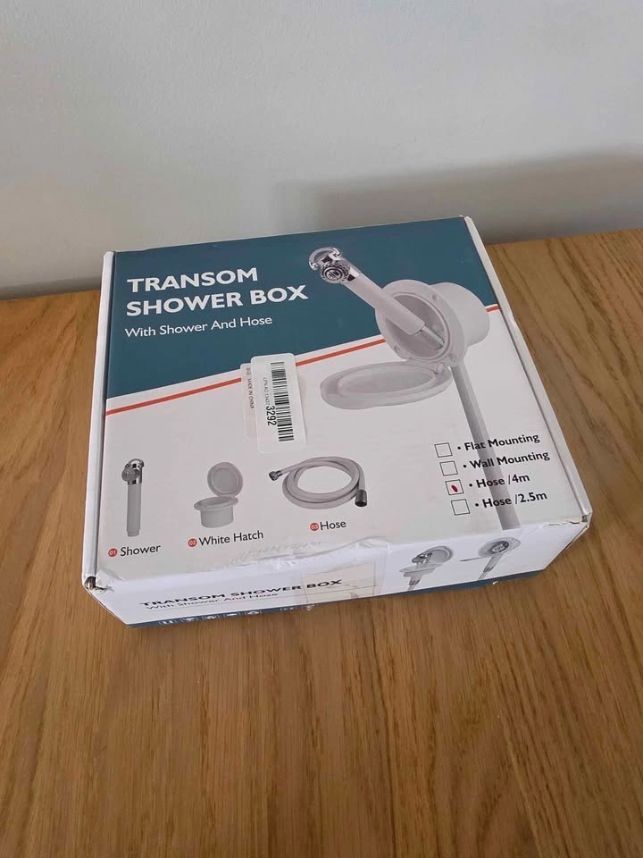 RV Shower Head with Hose Hand Press Stainless Steel - photo 3