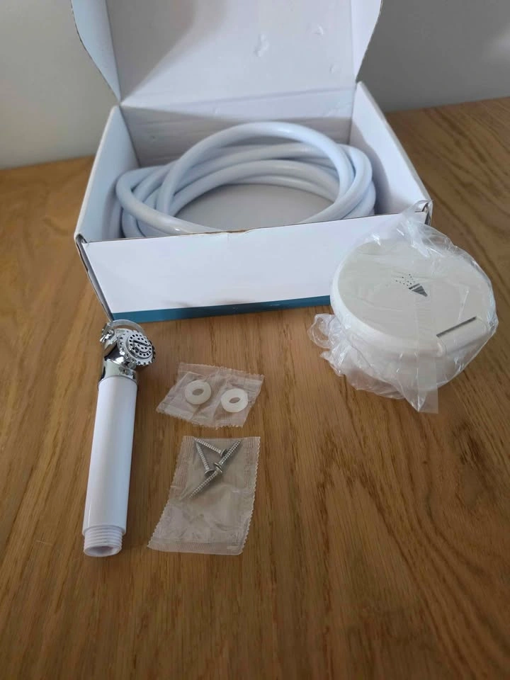 RV Shower Head with Hose Hand Press Stainless Steel - photo 5