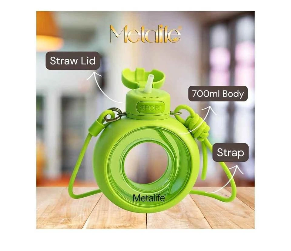 Circular Sports Water Bottle – Green, 700ml, Leakproof