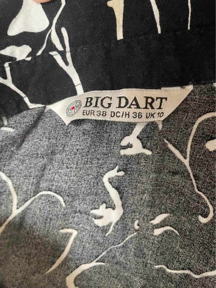 BIG DART Abstract Tie-Neck blouse - photo 4