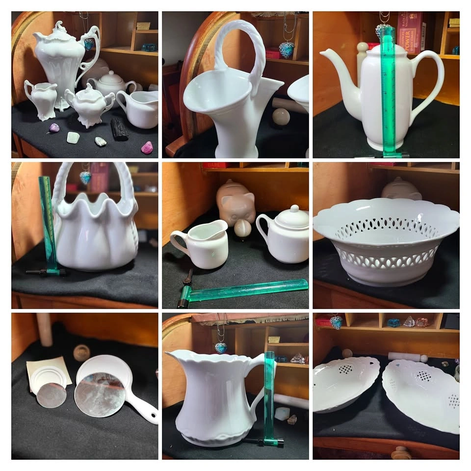 28 Porcelain dishes for painting
